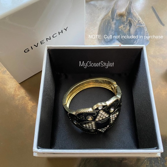 GIVENCHY Rosario Necklace Cuff Lacquer Gift Box LARGE os made in Italy - Picture 1 of 8